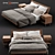 Sleek Nelson King Bed Set 3D model small image 1