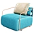 Elegant Adex Armchair by Belta Frajumar 3D model small image 3