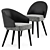 Elegant LAWSON Dining Chair 3D model small image 1