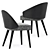 Elegant LAWSON Dining Chair 3D model small image 4