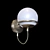 Elegant Bergamo Sconce: Chrome or Gold | A2990AP 3D model small image 1