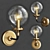 RH Bistro Globe Brass Sconce 3D model small image 2