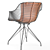 Modern Wire Leather Dining Chair 3D model small image 4