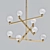 Gambit Chandelier: Aged Brass Elegance 3D model small image 1