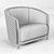 Rugiano Armchair: Elegant and Stylish 3D model small image 5