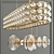 Elegant Collection of Hanging Chandeliers 3D model small image 3