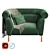 Roubel Sofa 02: Stylish and Versatile Modern Design 3D model small image 1