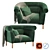 Roubel Sofa 02: Stylish and Versatile Modern Design 3D model small image 2