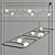 Modern Metal Chandelier: Boben 05 3D model small image 1