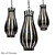 Sonneman Chrome Pendant Lamps 3D model small image 1