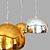 Sleek and Stylish Pendant Light 3D model small image 2