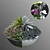 Botanical Bliss: Vase with Heather and Fern 3D model small image 2