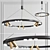 Elegant Odeon Beveren Chandelier 3D model small image 1