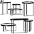 Modern Aula Console Table Set 3D model small image 1