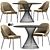 Chic Paris Chair & Calligaris Table 3D model small image 1