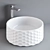 ArtCeram Esagono - Modern Italian Hexagonal Bathroom Sink 3D model small image 1