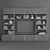 Modern TV Stand Set in Polys - 150546 3D model small image 3