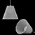 Elegant Concrete Helia Pendant 3D model small image 7