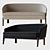 Elegant Chelsea Small Sofa 3D model small image 2