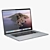 Sleek MacBook Pro 16 - Stunning Silver 3D model small image 1