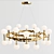 Glamorous Milk Bubble Ring Chandelier 3D model small image 4