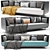 Sleek and Stylish Modern Sofa 3D model small image 1