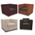 Luxury Minotti Suitcase Line & West: Stylish Chair and Ottoman 3D model small image 3