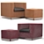 Luxury Minotti Suitcase Line & West: Stylish Chair and Ottoman 3D model small image 10