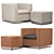 Luxury Minotti Suitcase Line & West: Stylish Chair and Ottoman 3D model small image 13