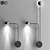 Elegant LED Art Deco Wall Sconces 3D model small image 1