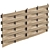 Woven Wood Fence 3D model small image 1