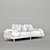 Modern Fabric Sofa | 3Dmax & Corona Compatible 3D model small image 3