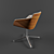 Elegant Allermuir Phoulds Chair 3D model small image 3