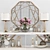 Elegant 52-Piece Decor Set 3D model small image 1