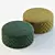 Plush Buttoned Pouf 3D model small image 2