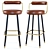 Sleek Block Bar Stool 3D model small image 1