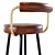 Sleek Block Bar Stool 3D model small image 3