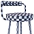 Sleek Block Bar Stool 3D model small image 4