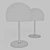 Sleek Cattelan Calimero Table Lamp 3D model small image 4