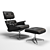 Modern Classic Eames Lounge Chair 3D model small image 3