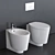 Scarabeo Wish Ceramic WC & Bidet 3D model small image 1