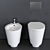 Scarabeo Wish Ceramic WC & Bidet 3D model small image 3