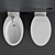 Scarabeo Wish Ceramic WC & Bidet 3D model small image 4