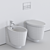 Scarabeo Wish Ceramic WC & Bidet 3D model small image 5