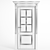 Alberta Gothic: Classic Doors with Elegant Charm 3D model small image 2