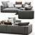 Flexform Grandemare: Sleek and Sophisticated Sofa 3D model small image 2