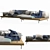 Sleek DOCK Sofa: Ultimate Comfort 3D model small image 1