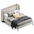 West Elm Thea Wing Bed: Modern, Stylish, and Comfortable 3D model small image 2