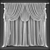 Elegant Polys Curtains 3D model small image 2