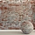 Vintage Brick Wall Texture 3D model small image 1